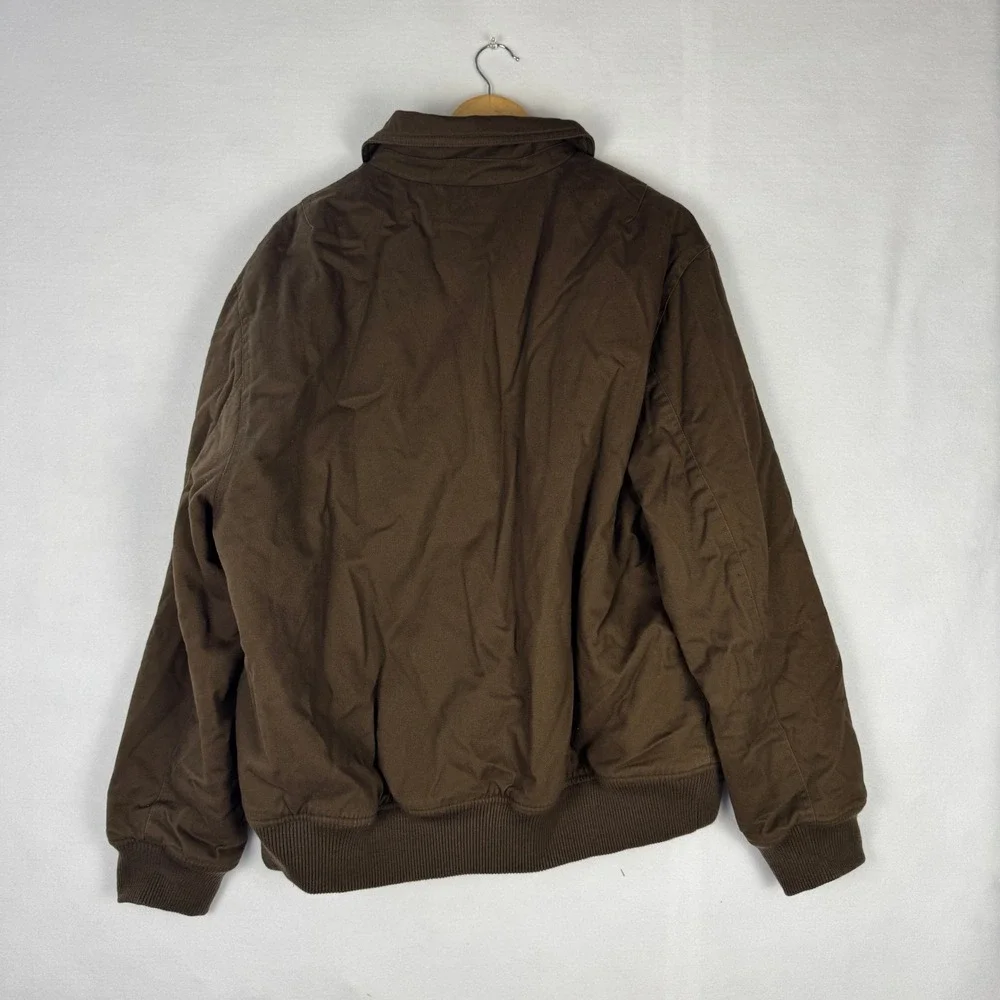 Mode of One Mens Multi Pocket Bomber Jacket Dark Walnut Brown XL 100194438MN